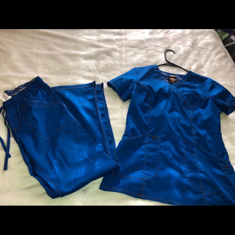 (Extra small)Classic dickies blue scrubs set